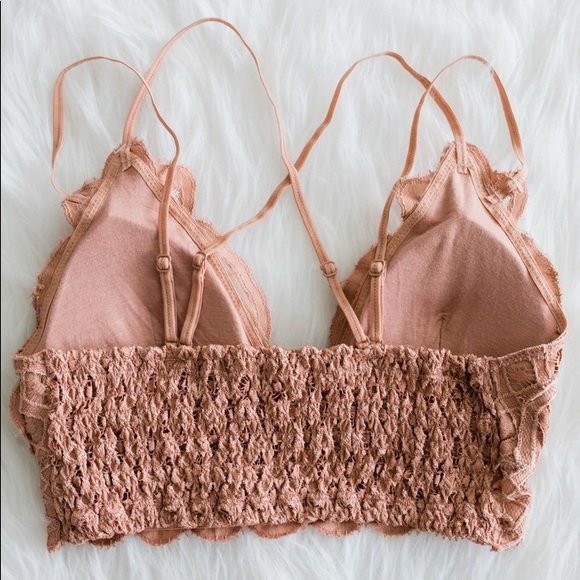 >>LAST<< Lena Crochet Lace Bralette - Mocha - Picture 3 of 4
